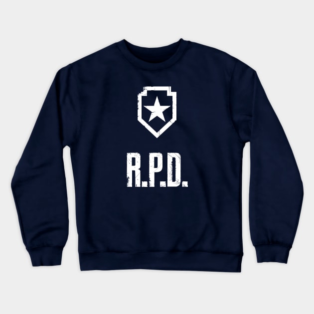 RESIDENT EVIL R.P.D. shield Crewneck Sweatshirt by FbsArts